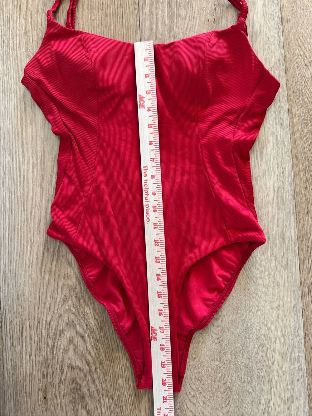 NWT Peixoto Rosie One Piece Swimsuit Bathing Suit Ribbed Red Sangria Medium - Picture 5 of 7